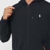 Černá pánská základní mikina Ralph Lauren s kapucí Černá pánská základní mikina Ralph Lauren s kapucí