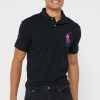 Černé pánské základní polokošile Ralph Lauren