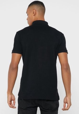 Černé pánské základní polokošile Ralph Lauren