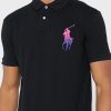 Černé pánské základní polokošile Ralph Lauren