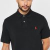 Černé pánské základní polokošile Ralph Lauren