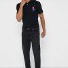 Černé pánské základní polokošile Ralph Lauren