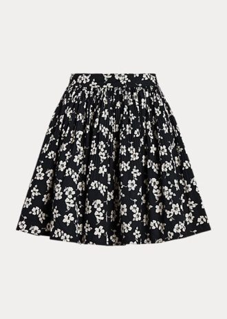 Černo/bílé dámské květinové sukně A-Line Ralph Lauren Černo/bílé dámské květinové sukně A-Line Ralph Lauren