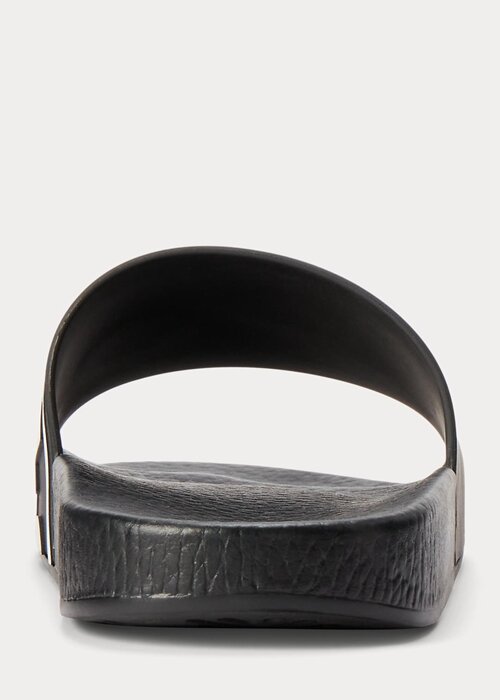 Černo/bílé pánské pantofle s logem Ralph Lauren Černo/bílé pánské pantofle s logem Ralph Lauren