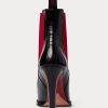 Černo/červené dámské boty Ralph Lauren Zoie Calfskinie Černo/červené dámské boty Ralph Lauren Zoie Calfskinie