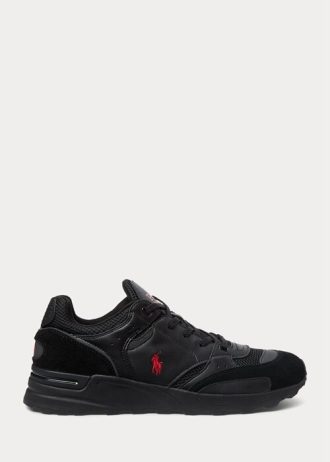 Černo/červené pánské tenisky Ralph Lauren Trackster 200