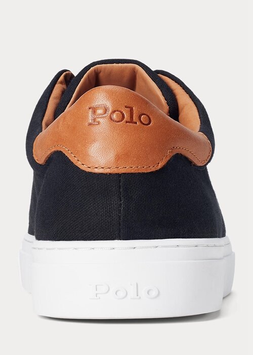 Černo/hnědé pánské tenisky Ralph Lauren Jermain Pique Černo/hnědé pánské tenisky Ralph Lauren Jermain Pique