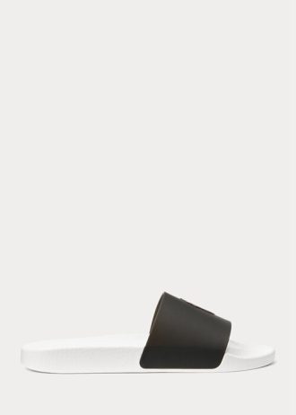 Černo/žluté pánské pantofle Ralph Lauren Thermochromic Signature Pony