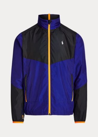 Černo/modré pánské vodoodpudivé ripstop bundy Ralph Lauren