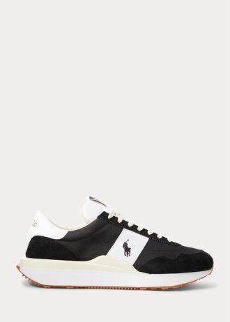 Černobílé pánské Ralph Lauren Train 89 Suede & Tenisky Oxford Černobílé pánské Ralph Lauren Train 89 Suede & Tenisky Oxford