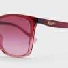 Červené dámské sluneční brýle Ralph Lauren 0Ra5281U Wayfarers