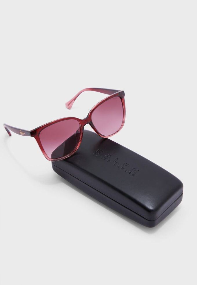 Červené dámské sluneční brýle Ralph Lauren 0Ra5281U Wayfarers