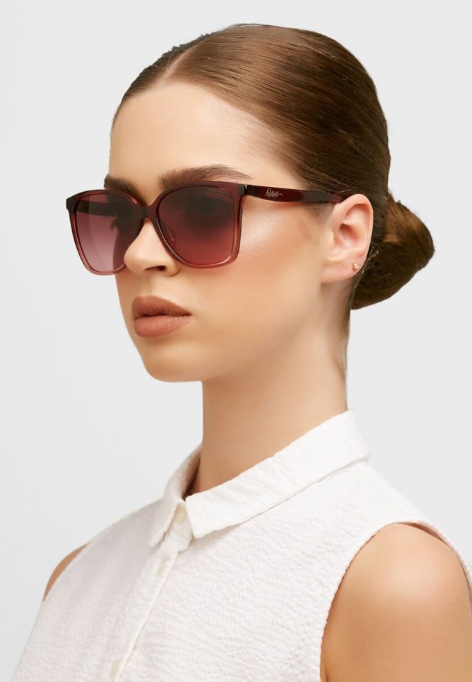 Červené dámské sluneční brýle Ralph Lauren 0Ra5281U Wayfarers