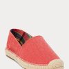Červené pánské espadrilky z praného plátna Ralph Lauren Cevio Červené pánské espadrilky z praného plátna Ralph Lauren Cevio