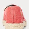 Červené pánské espadrilky z praného plátna Ralph Lauren Cevio Červené pánské espadrilky z praného plátna Ralph Lauren Cevio
