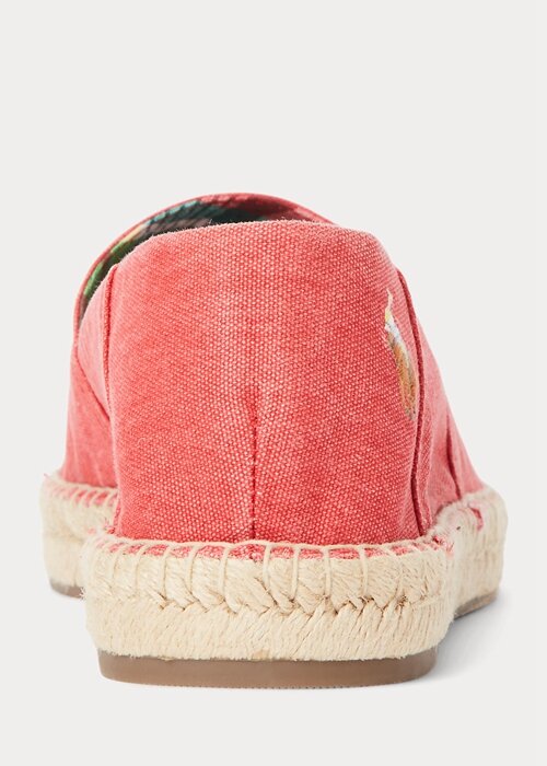 Červené pánské espadrilky z praného plátna Ralph Lauren Cevio Červené pánské espadrilky z praného plátna Ralph Lauren Cevio
