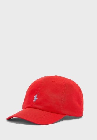 Červené pánské klobouky Ralph Lauren Essential Curved Peak