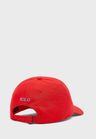 Červené pánské klobouky Ralph Lauren Essential Curved Peak
