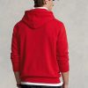 Červená pánská mikina Ralph Lauren Big Polo Crest Fleece s kapucí Červená pánská mikina Ralph Lauren Big Polo Crest Fleece s kapucí
