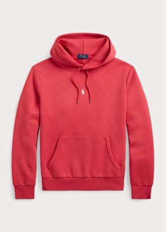 Červená pánská mikina Ralph Lauren s dvojitým úpletem