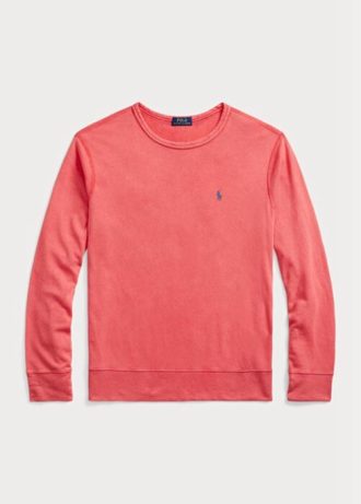Červená pánská Terry mikina Ralph Lauren Spa