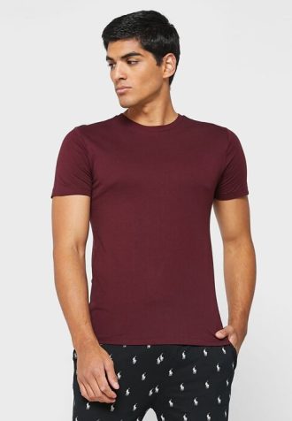 Červená pánská trička Ralph Lauren 3 Pack Assorted Crew Neck