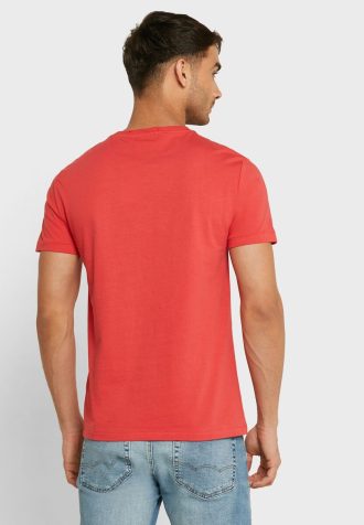 Červená pánská trička Ralph Lauren Slogan Crew Neck