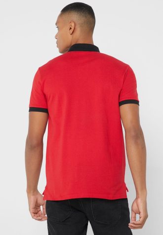 Červená pánská základní trička Ralph Lauren