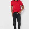 Červená pánská základní trička Ralph Lauren Červená pánská základní trička Ralph Lauren