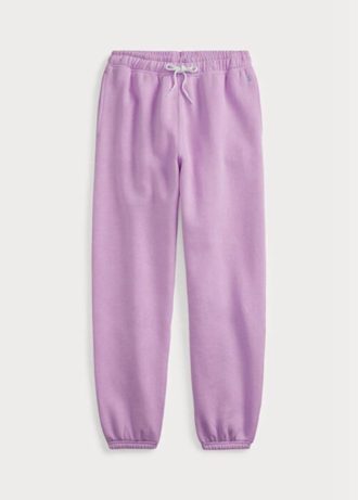 Fialové dámské atletické kalhoty Ralph Lauren Fleece