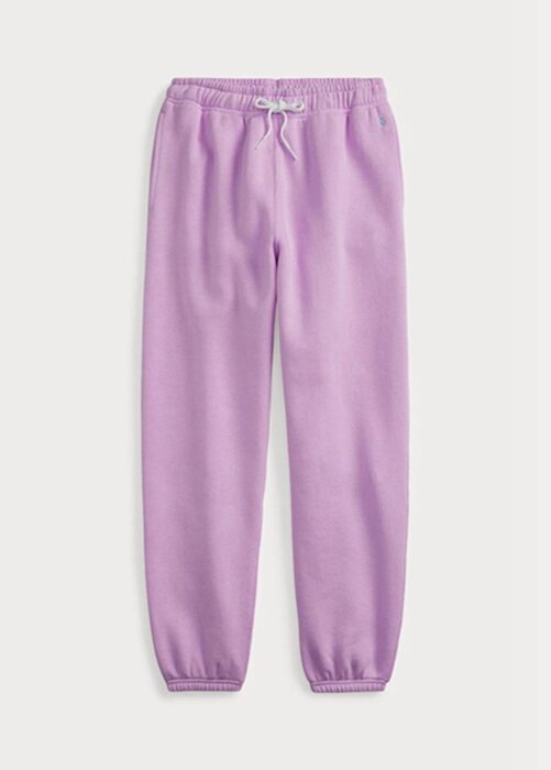 Fialové dámské atletické kalhoty Ralph Lauren Fleece Fialové dámské atletické kalhoty Ralph Lauren Fleece