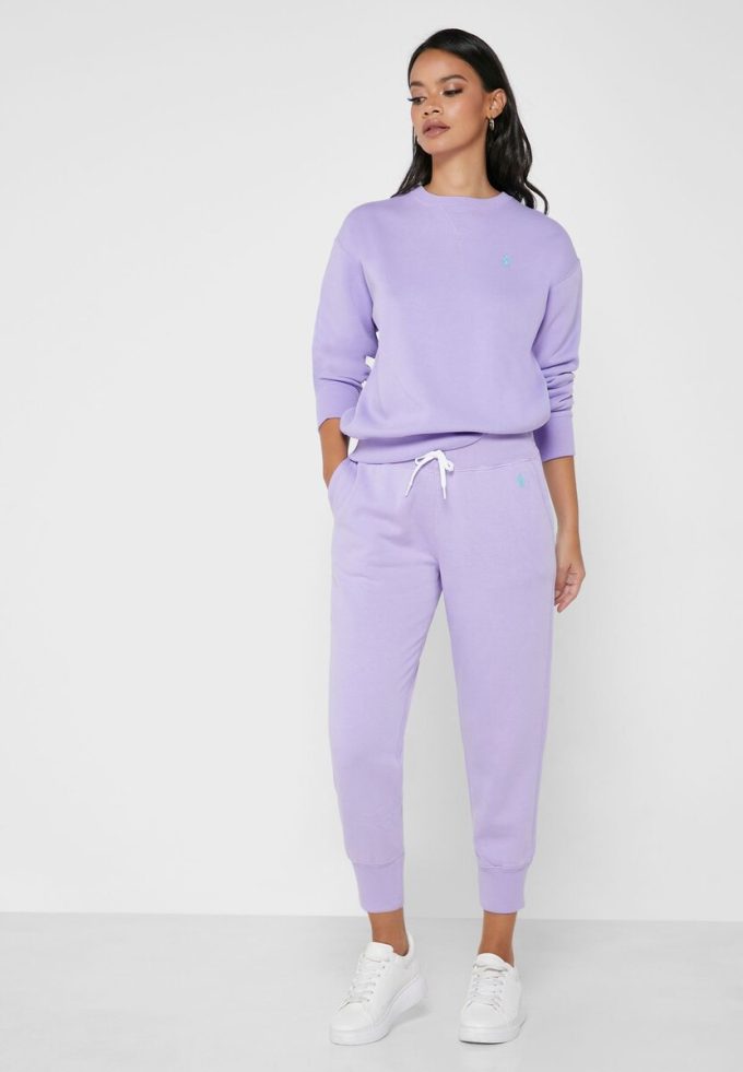 Fialové dámské široké tepláky Ralph Lauren Fialové dámské široké tepláky Ralph Lauren