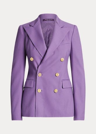 Fialové dámské kašmírové bundy Ralph Lauren Camden