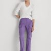 Fialové dámské kotníkové kalhoty Ralph Lauren Featherweight Twill Cargo Fialové dámské kotníkové kalhoty Ralph Lauren Featherweight Twill Cargo
