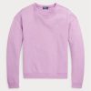 Fialové dámské mikiny Ralph Lauren Fleece Crewneck Pullover Fialové dámské mikiny Ralph Lauren Fleece Crewneck Pullover