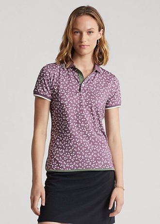 Fialové dámské polokošile Ralph Lauren Stretch Jersey na míru