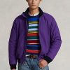 Fialové pánské bundy s raglánovými rukávy Ralph Lauren Fialové pánské bundy s raglánovými rukávy Ralph Lauren