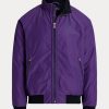 Fialové pánské bundy s raglánovými rukávy Ralph Lauren Fialové pánské bundy s raglánovými rukávy Ralph Lauren