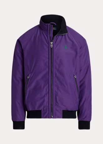 Fialové pánské bundy s raglánovými rukávy Ralph Lauren