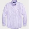 Fialové pánské košile Oxford Slim Fit Ralph Lauren