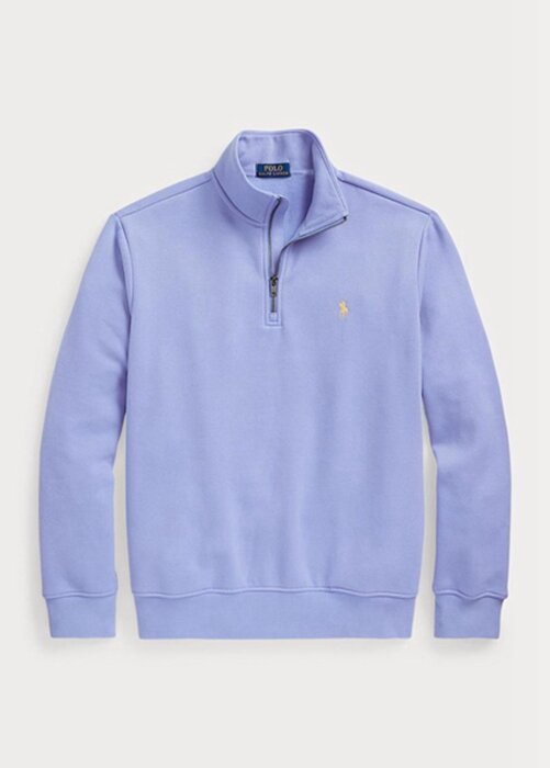 Fialová pánská mikina Ralph Lauren The Rl Fleece Fialová pánská mikina Ralph Lauren The Rl Fleece
