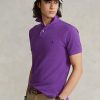 Fialové pánské polokošile Ralph Lauren ikonické síťované Fialové pánské polokošile Ralph Lauren ikonické síťované