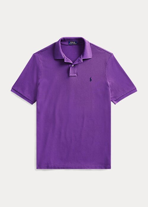 Fialové pánské polokošile Ralph Lauren ikonické síťované Fialové pánské polokošile Ralph Lauren ikonické síťované