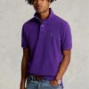Fialové pánské polokošile Slim Fit Mesh Ralph Lauren Custom Fialové pánské polokošile Slim Fit Mesh Ralph Lauren Custom