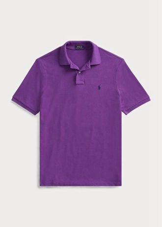 Fialové pánské polokošile Slim Fit Mesh Ralph Lauren Custom Fialové pánské polokošile Slim Fit Mesh Ralph Lauren Custom