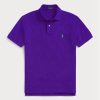 Fialové pánské polokošile Slim Fit Mesh Ralph Lauren Custom Fialové pánské polokošile Slim Fit Mesh Ralph Lauren Custom