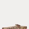Hadí dámské Ralph Lauren Brynn Embossed Leather & Haircalf Driver ploché boty