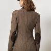 Hnědé dámské bundy Ralph Lauren Preston Herringbone Hnědé dámské bundy Ralph Lauren Preston Herringbone