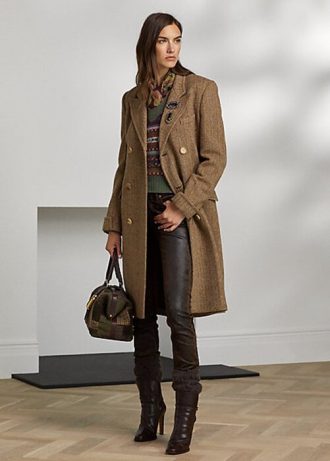 Hnědé dámské džíny Ralph Lauren 160 Slim