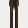 Hnědé dámské džíny Ralph Lauren 160 Slim